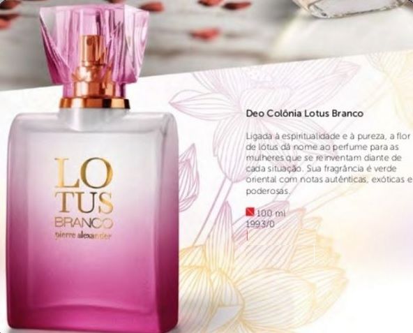 Deo colonia Lotus Branco  Pierre Alexander