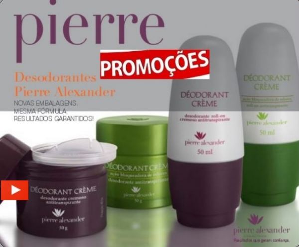 Kit  com 3  Desodorantes em Creme 50g  Pierre  Alexander 2200/0